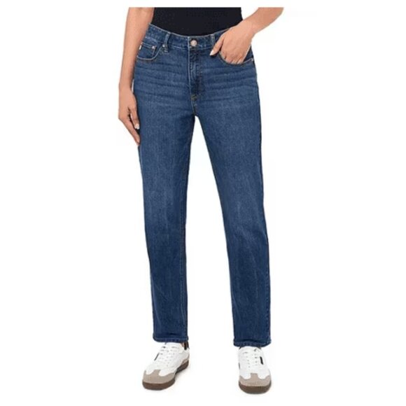 Seven7 Medium Indigo Wash Slim Straight 90s Jean Size 16 - Picture 1 of 9